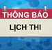 Kế hoạch thi HK 1 - 2019 - Ngành Điện Điện tử